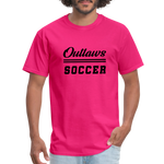 Load image into Gallery viewer, Outlaws Soccer Unisex Classic T-Shirt - fuchsia
