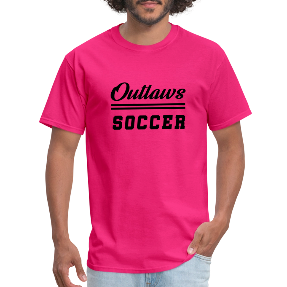 Outlaws Soccer Unisex Classic T-Shirt - fuchsia