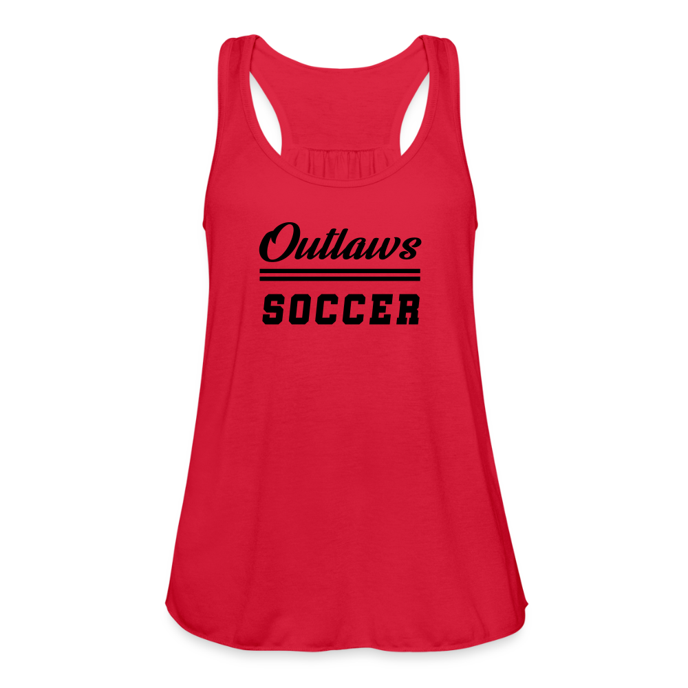 Outlaws Women's Flowy Tank Top by Bella - red