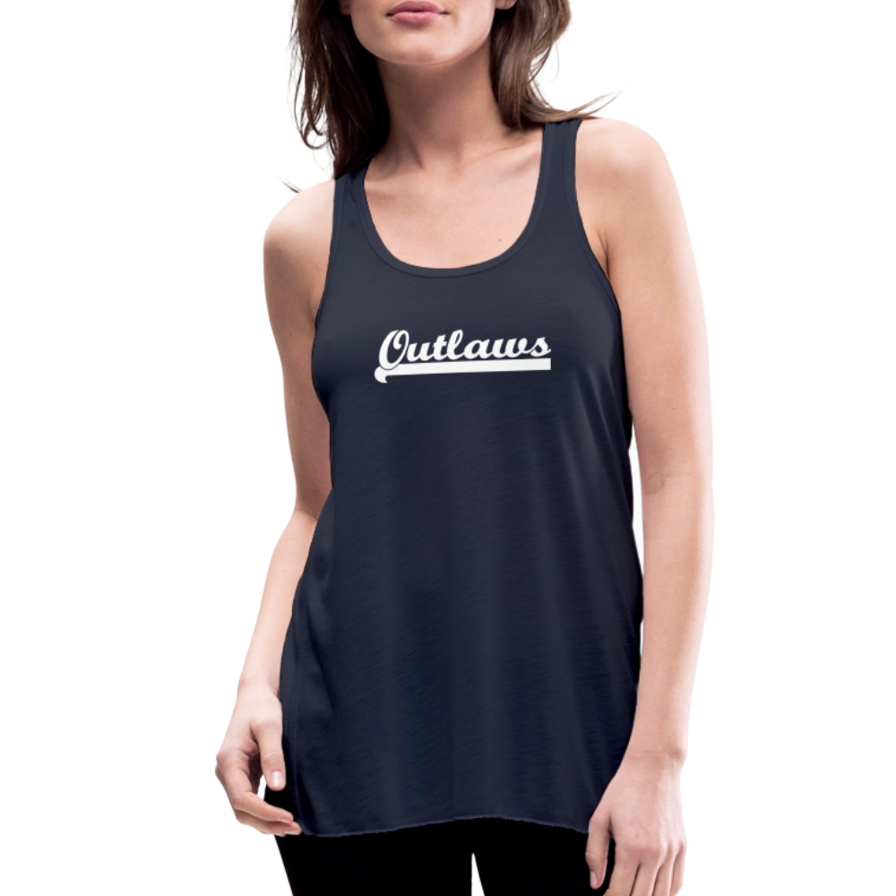 Outlaws Women's Flowy Tank Top by Bella - navy