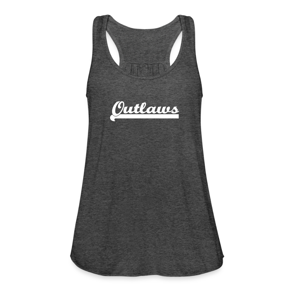 Outlaws Women's Flowy Tank Top by Bella - deep heather