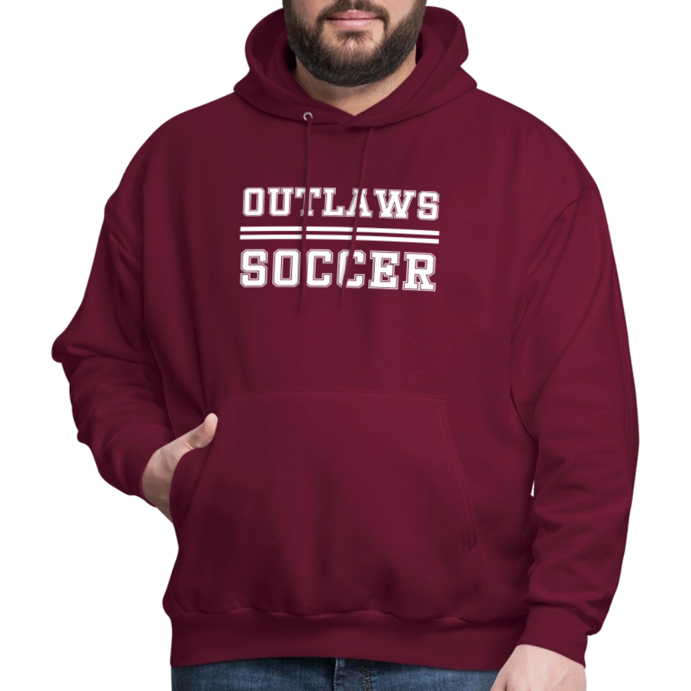 Outlaws Men's Hoodie - burgundy