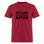 Load image into Gallery viewer, Outlaws Nation Unisex Classic T-Shirt - dark red
