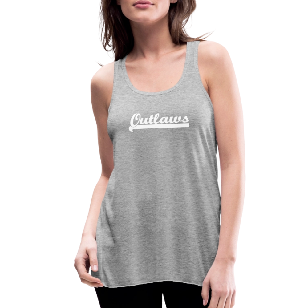 Outlaws Women's Flowy Tank Top by Bella - heather gray