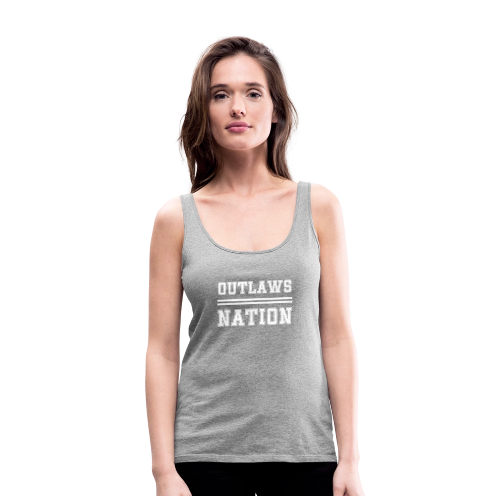 Outlaws Women’s Premium Tank Top - heather gray