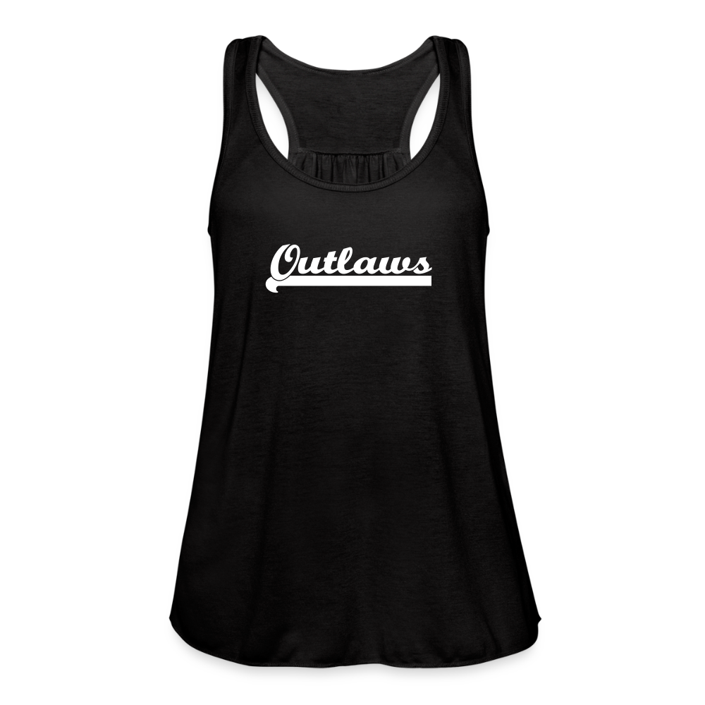 Outlaws Women's Flowy Tank Top by Bella - black