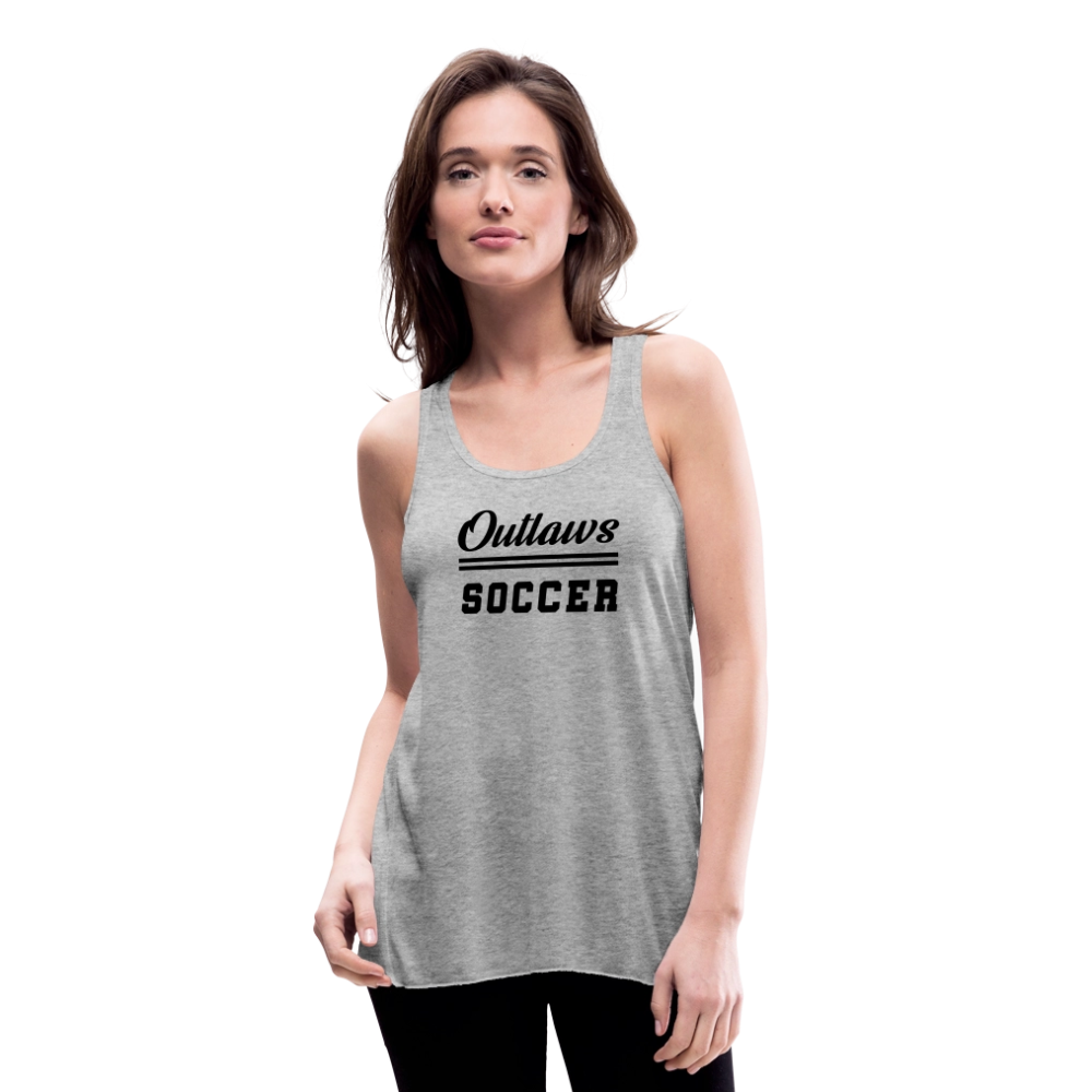 Outlaws Women's Flowy Tank Top by Bella - heather gray