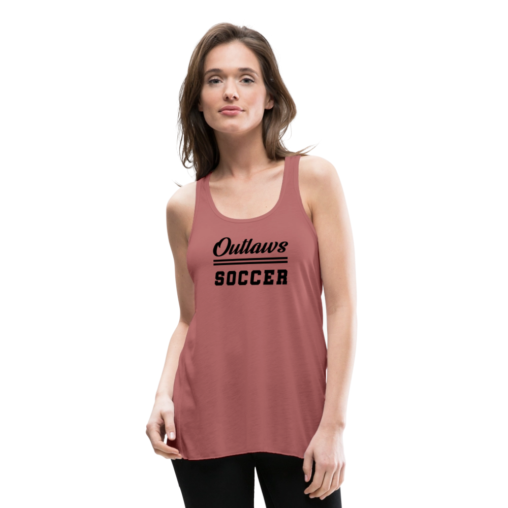 Outlaws Women's Flowy Tank Top by Bella - mauve