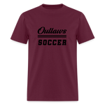 Load image into Gallery viewer, Outlaws Soccer Unisex Classic T-Shirt - burgundy
