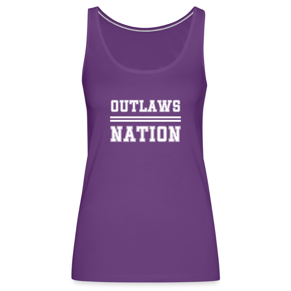 Outlaws Women’s Premium Tank Top - purple