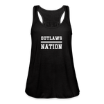 Load image into Gallery viewer, Outlaws Women&#39;s Flowy Tank Top by Bella - black
