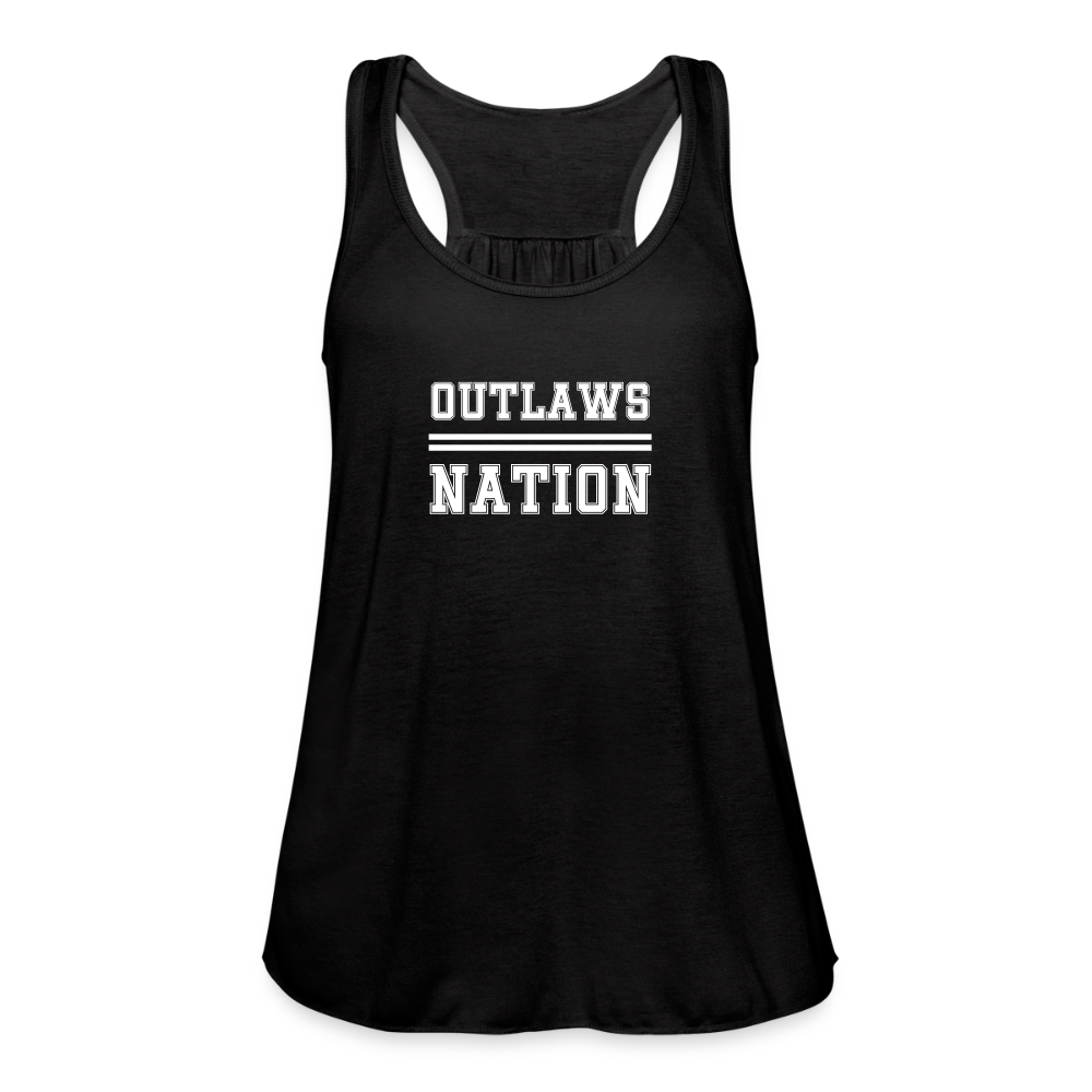 Outlaws Women's Flowy Tank Top by Bella - black