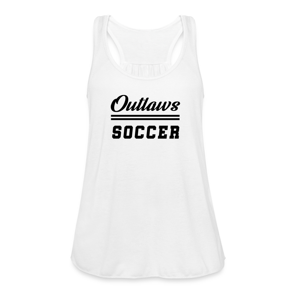 Outlaws Women's Flowy Tank Top by Bella - white