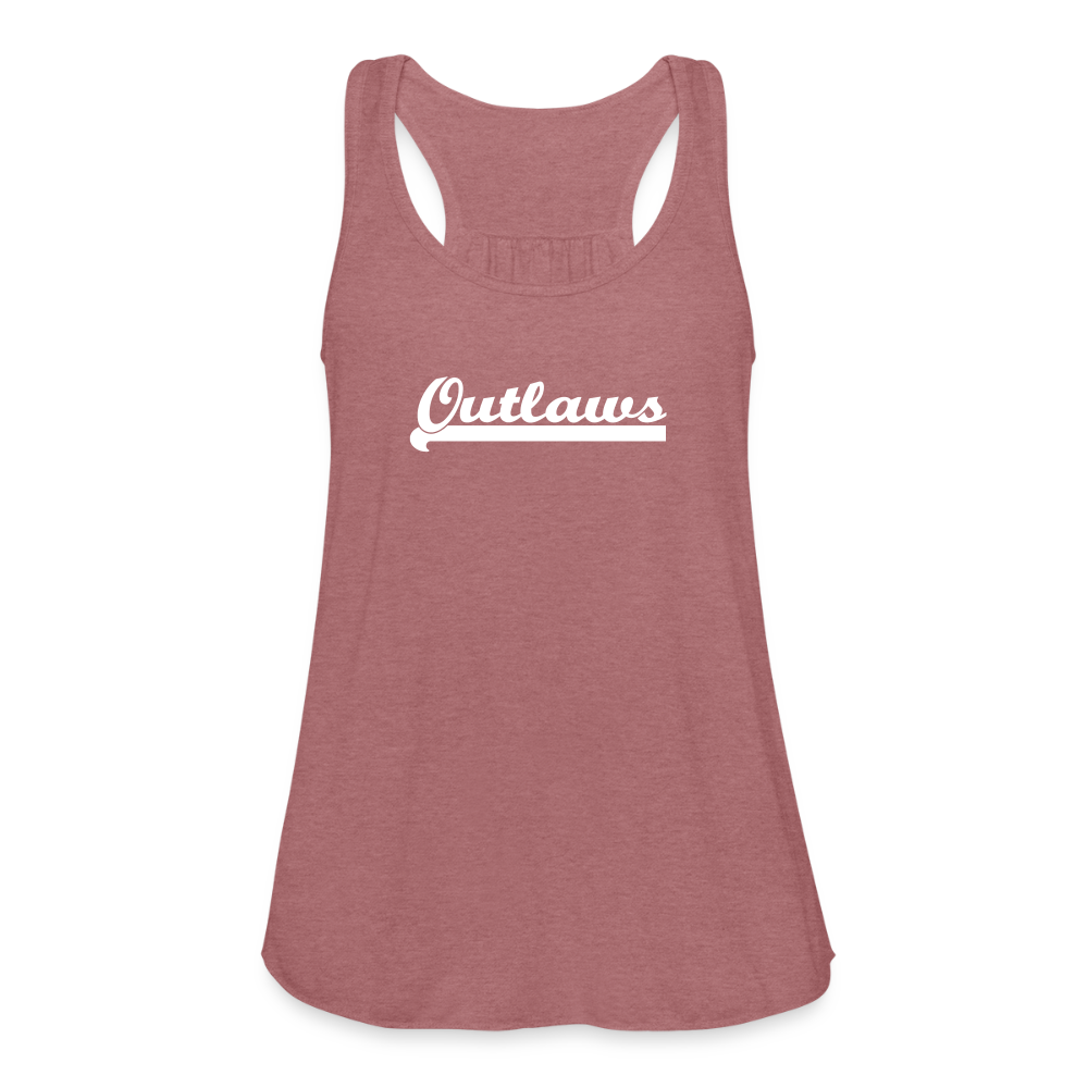 Outlaws Women's Flowy Tank Top by Bella - mauve