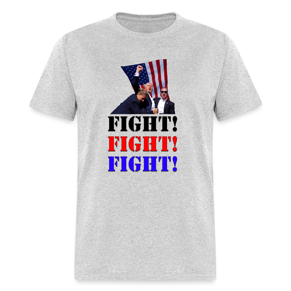 Trump Rally - FIGHT (White) - heather gray