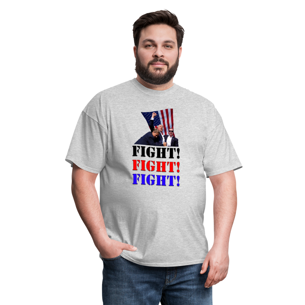 Trump Rally - FIGHT (White) - heather gray