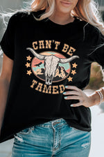 Load image into Gallery viewer, CAN&#39;T BE TAMED Graphic Short Sleeve Tee
