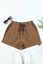 Load image into Gallery viewer, Drawstring Elastic Waist Pocket Shorts
