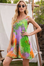 Load image into Gallery viewer, Tie-Dye Sleeveless Dress with Pockets
