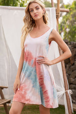 Load image into Gallery viewer, Tie-Dye Sleeveless Dress with Pockets
