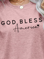 Load image into Gallery viewer, GOD BLESS AMERICA Graphic Short Sleeve Tee
