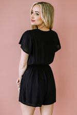 Load image into Gallery viewer, Flutter Sleeve Surplice Romper
