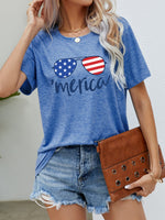 Load image into Gallery viewer, US Flag Glasses Graphic Tee
