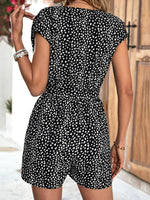 Load image into Gallery viewer, Animal Print Belted Romper
