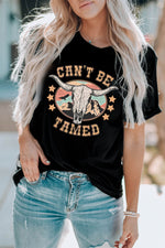 Load image into Gallery viewer, CAN&#39;T BE TAMED Graphic Short Sleeve Tee
