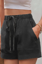 Load image into Gallery viewer, Drawstring Elastic Waist Pocket Shorts
