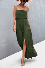 Load image into Gallery viewer, Strapless Split Maxi Dress
