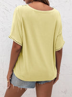 Load image into Gallery viewer, V-Neck Short Sleeve Blouse
