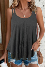 Load image into Gallery viewer, Scoop Neck Double-Strap Cami
