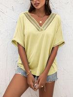 Load image into Gallery viewer, V-Neck Short Sleeve Blouse
