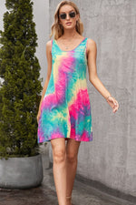 Load image into Gallery viewer, Tie-Dye Sleeveless Dress with Pockets
