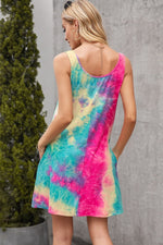 Load image into Gallery viewer, Tie-Dye Sleeveless Dress with Pockets
