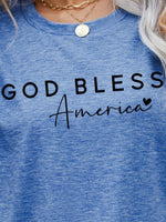 Load image into Gallery viewer, GOD BLESS AMERICA Graphic Short Sleeve Tee
