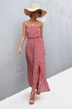 Load image into Gallery viewer, Strapless Split Maxi Dress
