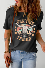 Load image into Gallery viewer, CAN&#39;T BE TAMED Graphic Short Sleeve Tee
