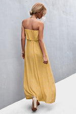 Load image into Gallery viewer, Strapless Split Maxi Dress
