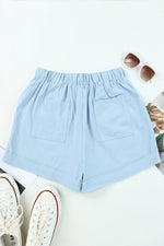 Load image into Gallery viewer, Drawstring Elastic Waist Pocket Shorts
