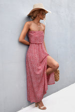 Load image into Gallery viewer, Strapless Split Maxi Dress
