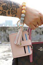 Load image into Gallery viewer, Beaded Tassel Keychain with Wallet
