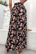 Load image into Gallery viewer, Floral Pull-On Wide Leg Pants
