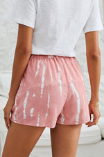 Load image into Gallery viewer, Tie-Dye Drawstring Waist Shorts with Pockets
