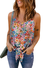 Load image into Gallery viewer, Floral Tie Hem V-Neck Cami
