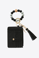 Load image into Gallery viewer, Beaded Bracelet Keychain with Wallet
