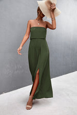 Load image into Gallery viewer, Strapless Split Maxi Dress
