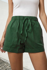 Load image into Gallery viewer, Drawstring Elastic Waist Pocket Shorts
