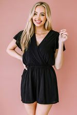 Load image into Gallery viewer, Flutter Sleeve Surplice Romper
